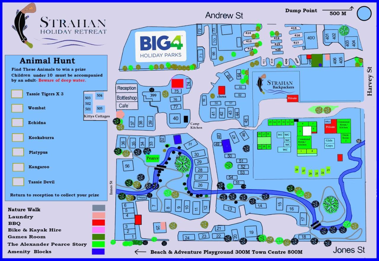 Big4 Strahan Holiday Retreat מראה חיצוני תמונה